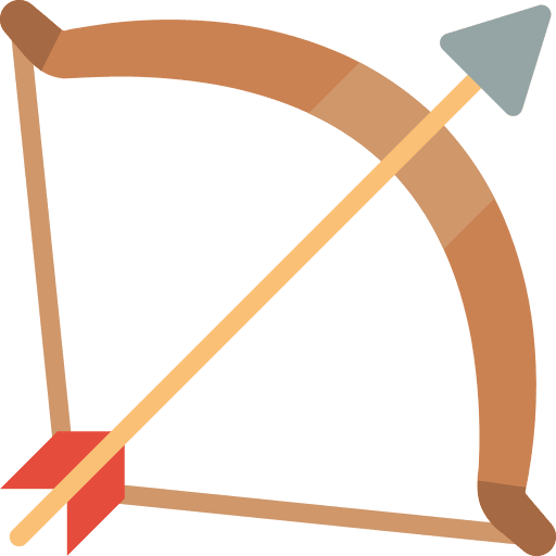 Bow and arrow archery miscellaneous tool icon