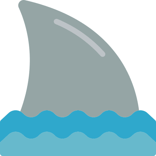 Fin sea life sea fin icon