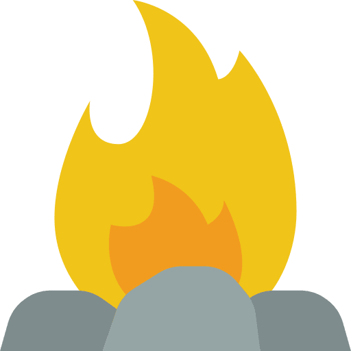 Firepit security fire nature icon