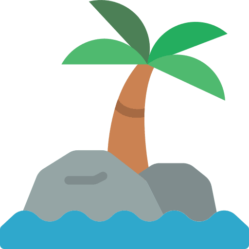 Island vacation island nature icon