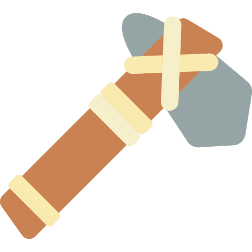 Axe construction and tools stone cultures icon