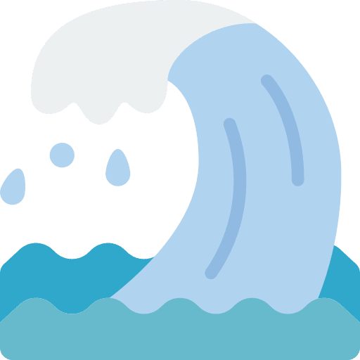 Wave nature surf wave icon