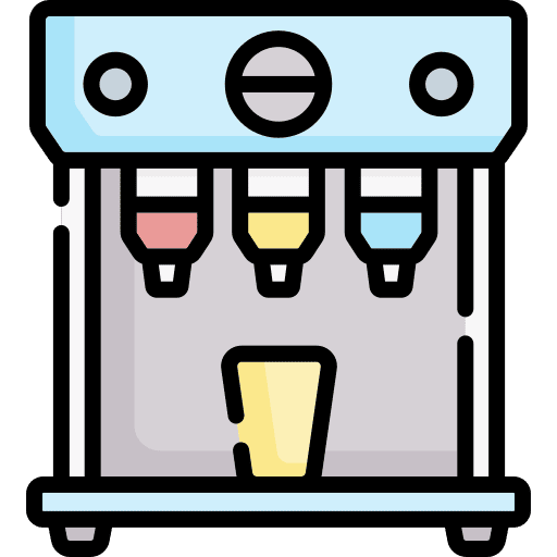 Beverage food and restaurant drinks machine icon