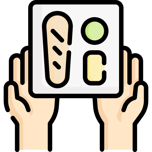 Food tray canteen dish lunch icon Food tray canteen dish lunch icon