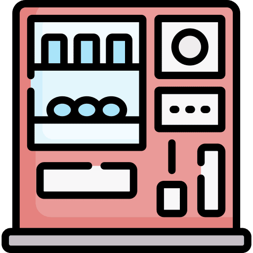 Food vending machine snack machine icon Food vending machine snack machine icon