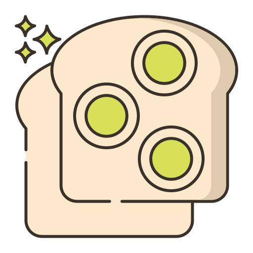 Banana bread cake fruit food and restaurant icon