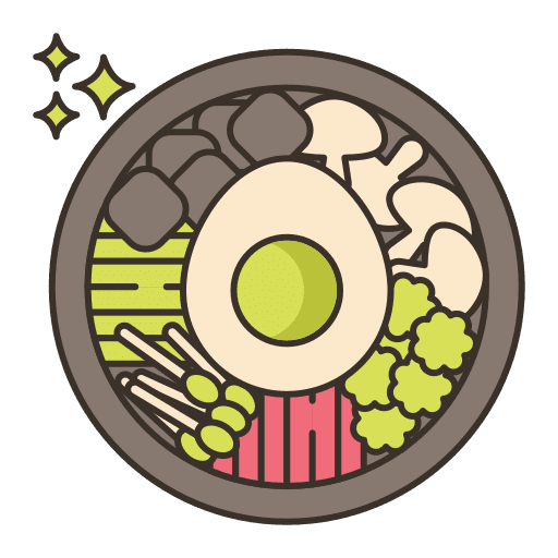 Bibimbap cultures soup food and restaurant icon