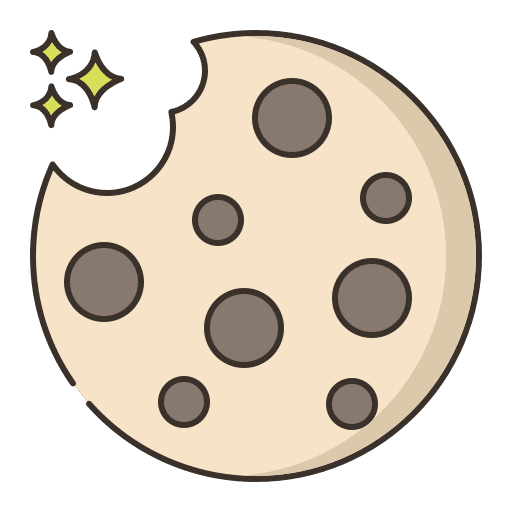 Chocolate chip biscuit food sweet icon