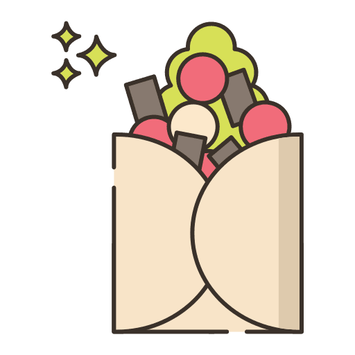 Burrito fast food meat mexican food icon