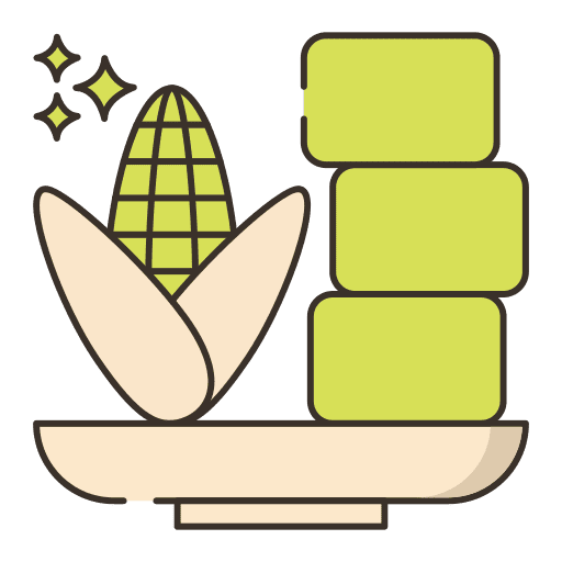 Cornbread bread corn healthy food icon