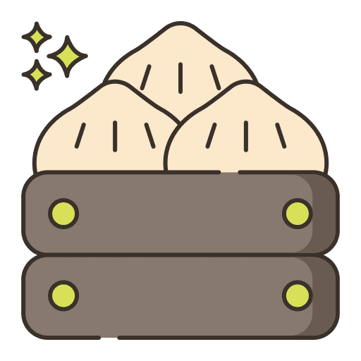 Dim sum chinese food traditional food and restaurant icon