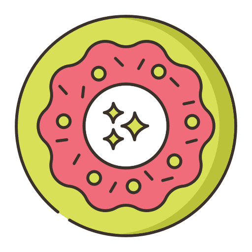 Doughnut food and restaurant bakery dessert icon