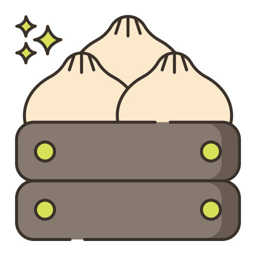 Dumpling gyoza asian food chinese food icon