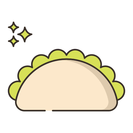 Empanada baked nutrition gastronomy icon
