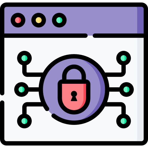 Encryption secure information security icon