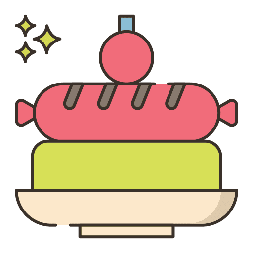 Tapas food and restaurant tapas gastronomy icon