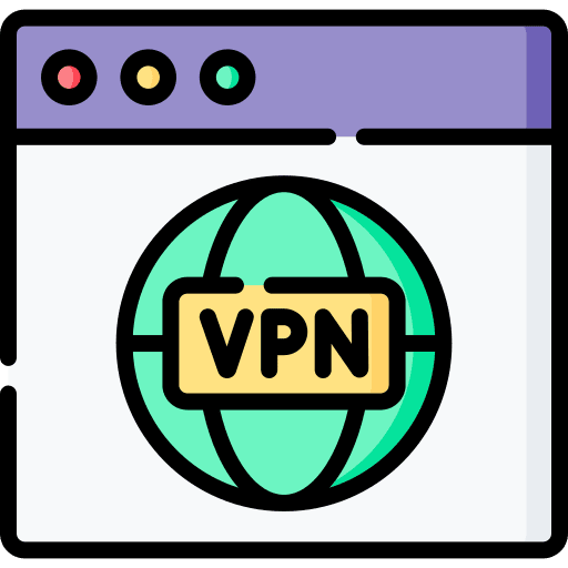 Vpn internet seo and web vpn icon