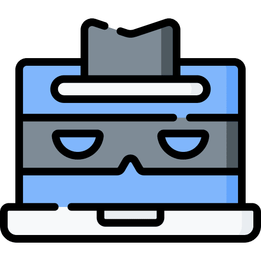 Cyber crime cracker hacker malware icon Cyber crime cracker hacker malware icon