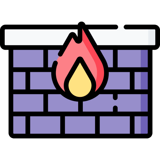 Firewall security breach firewall broken icon Firewall security breach firewall broken icon