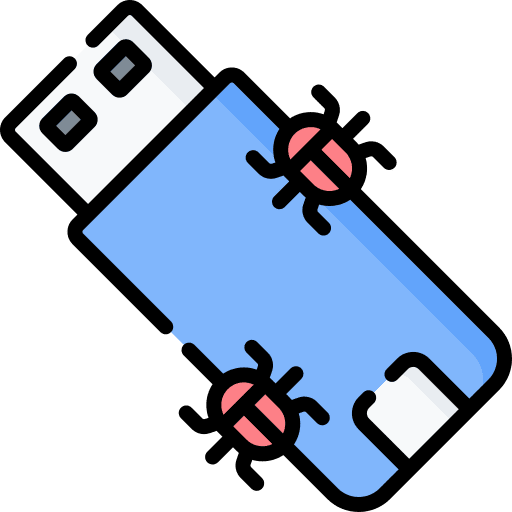 Pendrive security virus file storage icon Pendrive security virus file storage icon