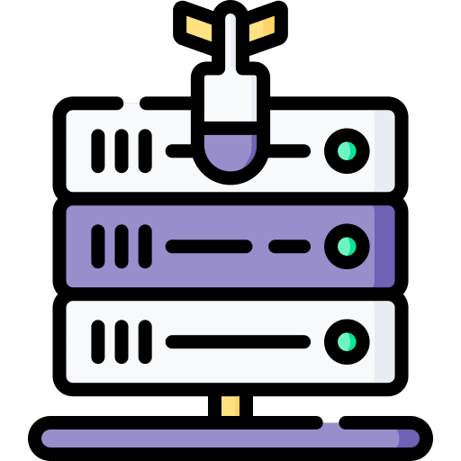 Server electronics hacker seo and web icon Server electronics hacker seo and web icon