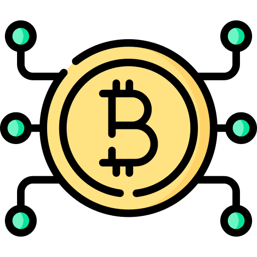 Bitcoin business and finance money business icon Bitcoin business and finance money business icon