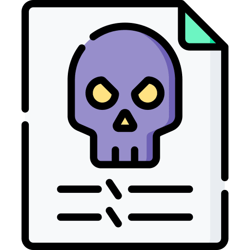 File skull files and folders archive icon File skull files and folders archive icon