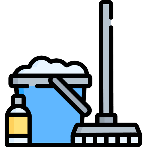 Housekeeping bucket clean furniture and household icon