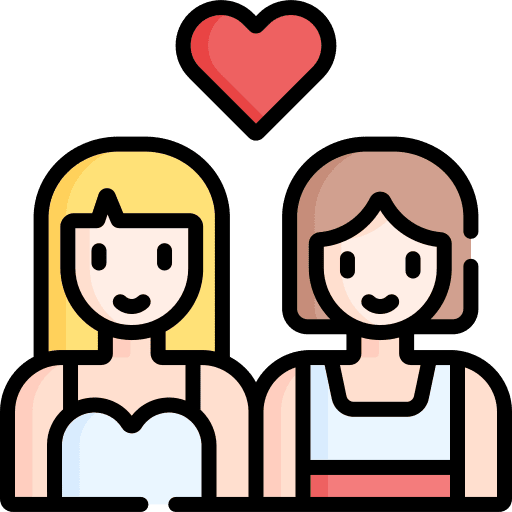 Couple girl wedding propose icon Couple girl wedding propose icon