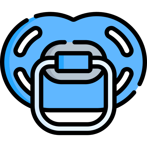 Pacifier feeder kid and baby dummy icon Pacifier feeder kid and baby dummy icon