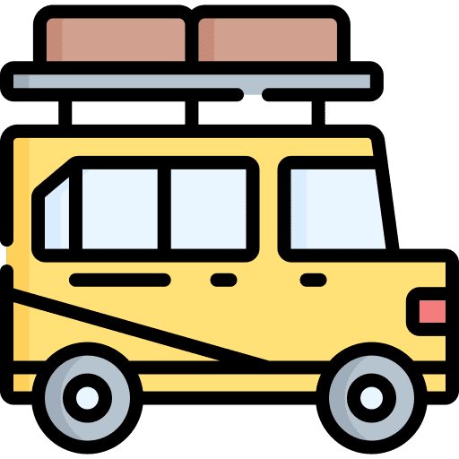 Camper van vehicle caravan holidays icon Camper van vehicle caravan holidays icon