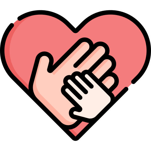 Hands heart honesty love icon Hands heart honesty love icon