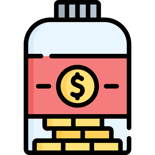 Savings business and finance jar savings icon Savings business and finance jar savings icon