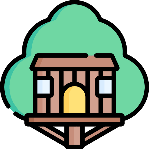 Tree house garden childhood tree house icon Tree house garden childhood tree house icon