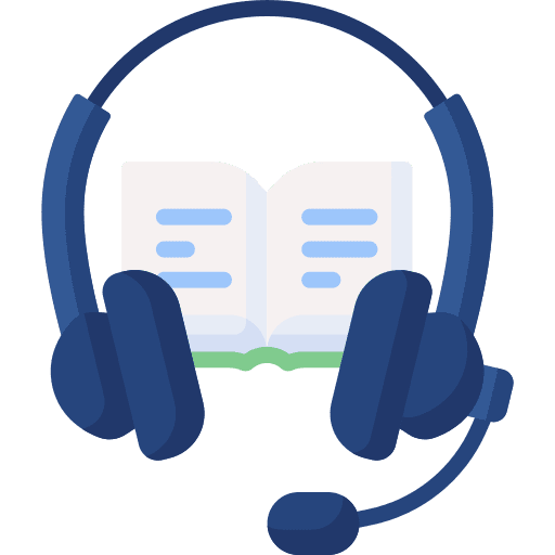 Audiobook audio listen reading icon Audiobook audio listen reading icon