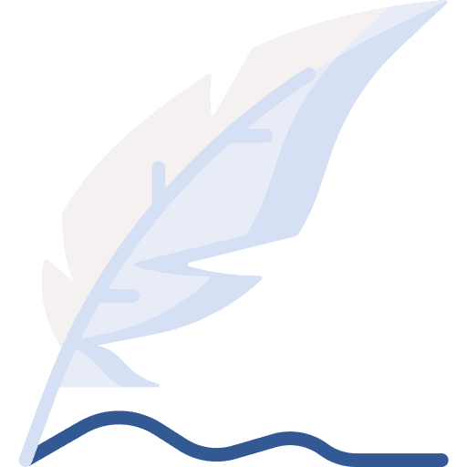 Feather pen education feather pen quill icon