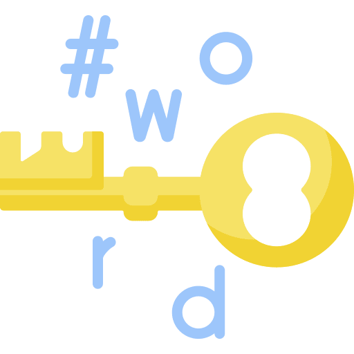 Keyword keyword marketing word icon Keyword keyword marketing word icon