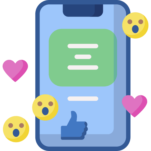 Likes reaction social media electronics icon Likes reaction social media electronics icon
