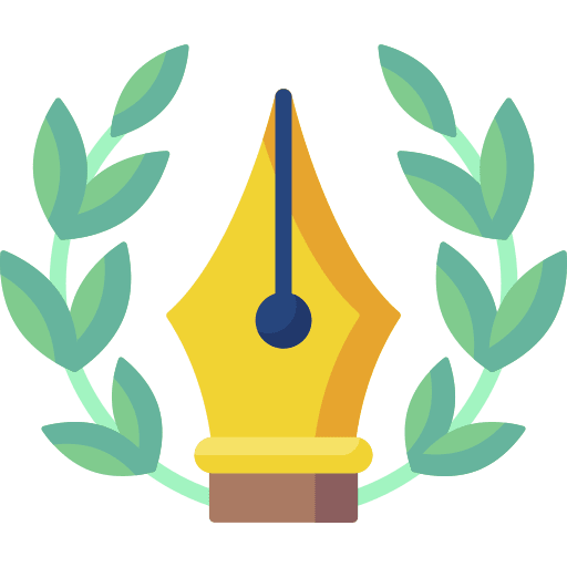 Writing pen competence education icon