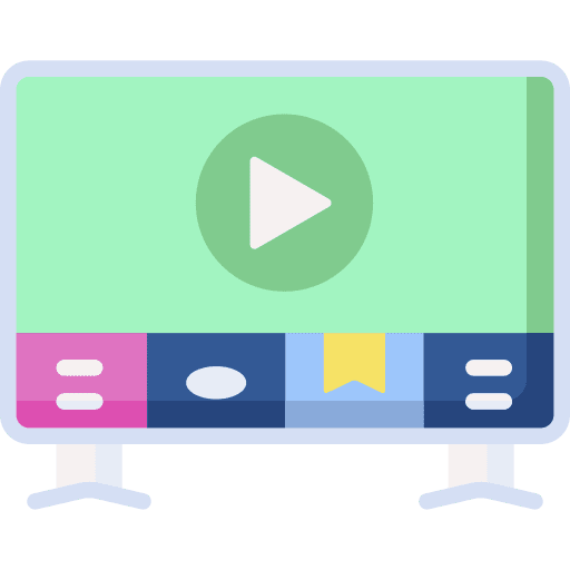 Tv play electronics monitor icon Tv play electronics monitor icon