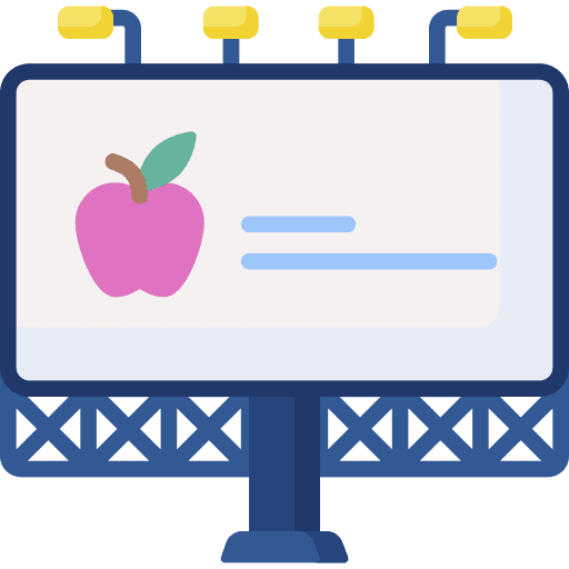 Billboard billboard copywriting publicity icon Billboard billboard copywriting publicity icon