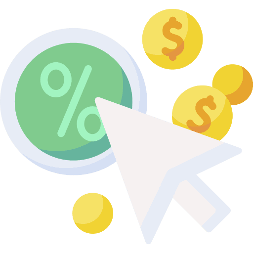 Pay per click advertising seo mouse icon Pay per click advertising seo mouse icon