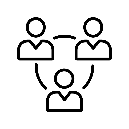 Team group organization share icon