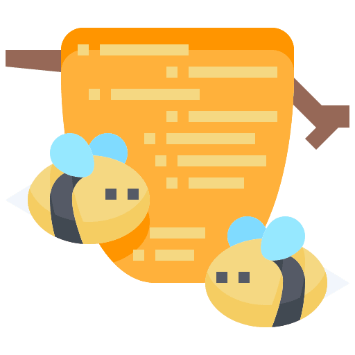 Beehive hive wasp farming and gardening icon