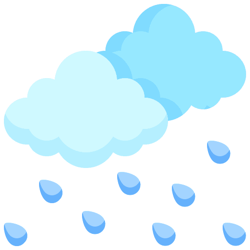 Rainy forecast cloud climate icon Rainy forecast cloud climate icon