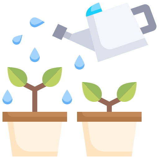 Watering can farming and gardening botanical flower pot icon Watering can farming and gardening botanical flower pot icon
