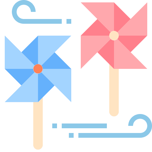 Wind turbine season garden windmill icon Wind turbine season garden windmill icon
