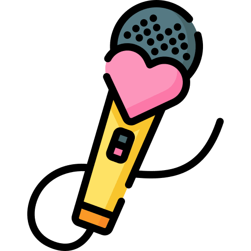 Microphone celebration wedding microphone icon