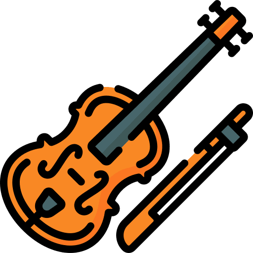 Violin orchestra music musical instrument icon