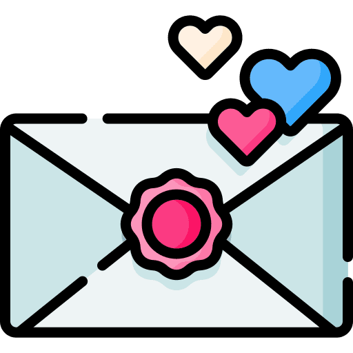 Wedding invitation letter love mail icon Wedding invitation letter love mail icon